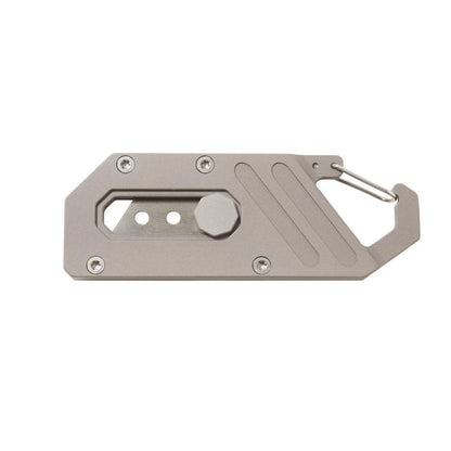 Titanium UtiliTi EDC Pocket Knife & Carabiner simple by VARGO sold by Kempain Family Outfitters.