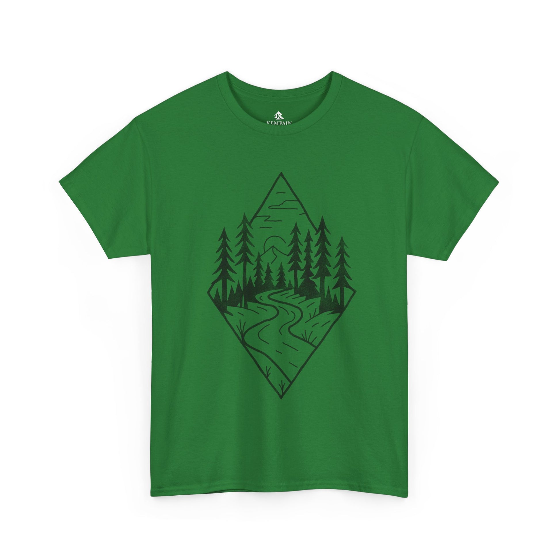 Turf Green Winding Path Tee Inspired by winding paths, towering trees, and the quiet serenity of the forest, the Trailblazer Tee features our Timberline Trails hand-drawn nature path illustration. 
