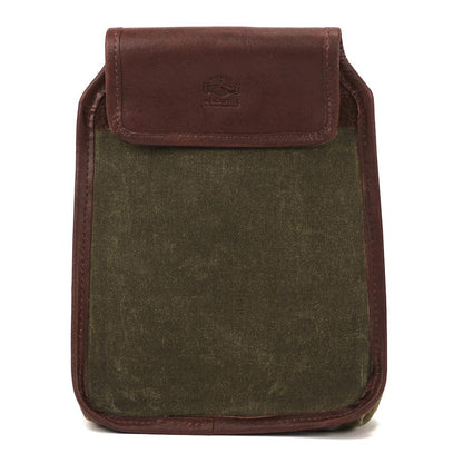 White Wing Waxed Canvas Double Foraging Pouch by Mission Mercantile Leather Goods sold by Kempain Family Outfitters.