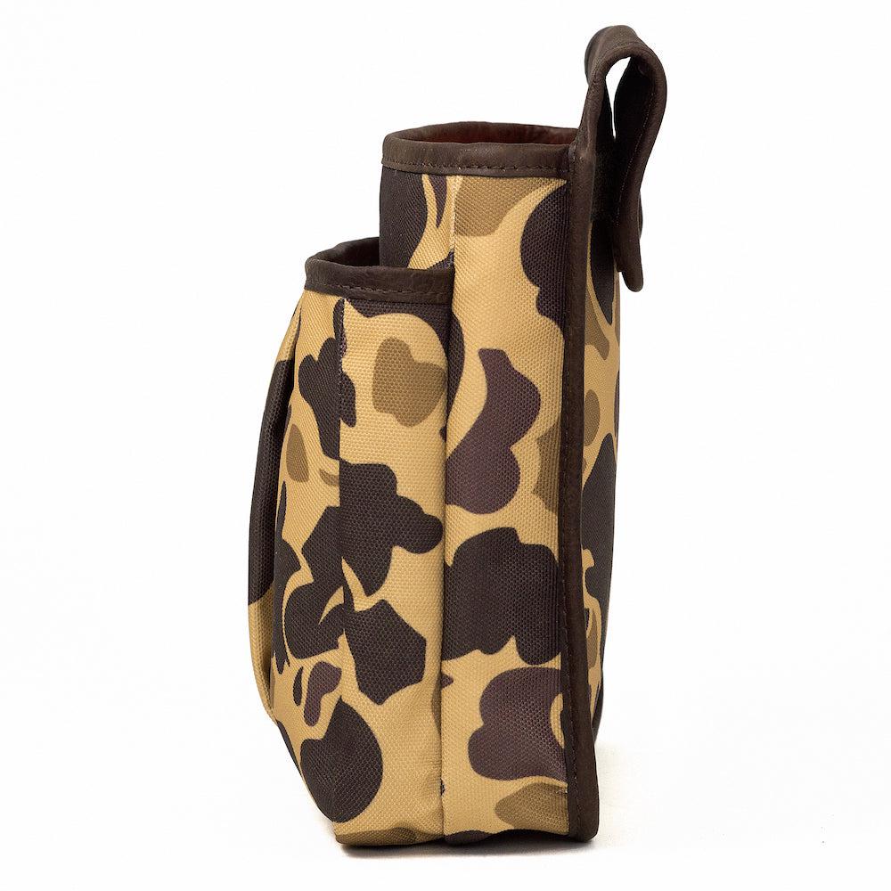 White Wing Waxed Canvas Double Foraging Pouch by Mission Mercantile Leather Goods sold by Kempain Family Outfitters.