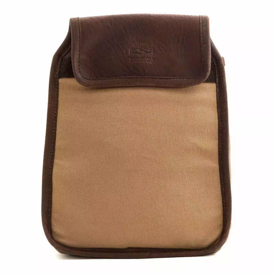 White Wing Waxed Canvas Double Foraging Pouch by Mission Mercantile Leather Goods sold by Kempain Family Outfitters.
