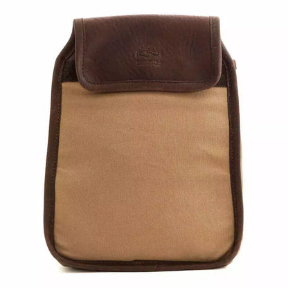 White Wing Waxed Canvas Double Foraging Pouch by Mission Mercantile Leather Goods sold by Kempain Family Outfitters.