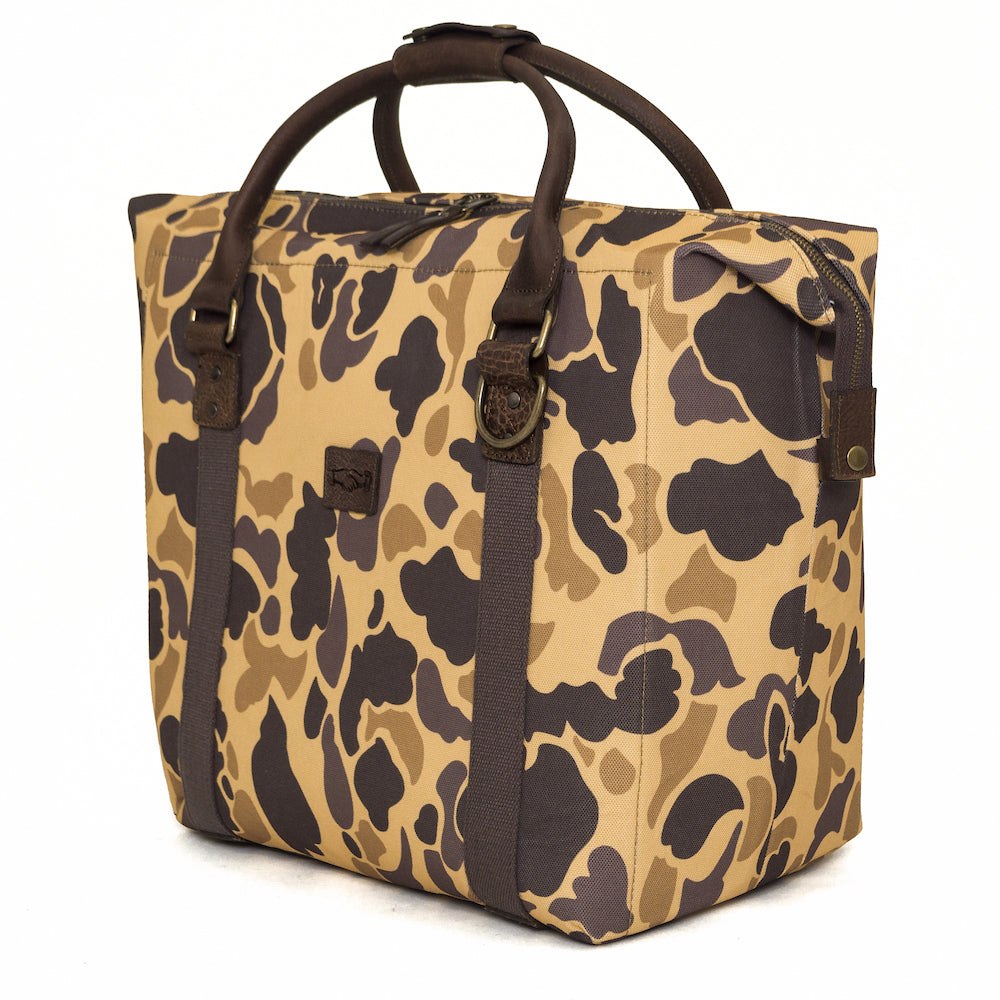 White Wing Waxed Canvas Large Cooler - 35L in by Mission Mercantile Leather Goods.