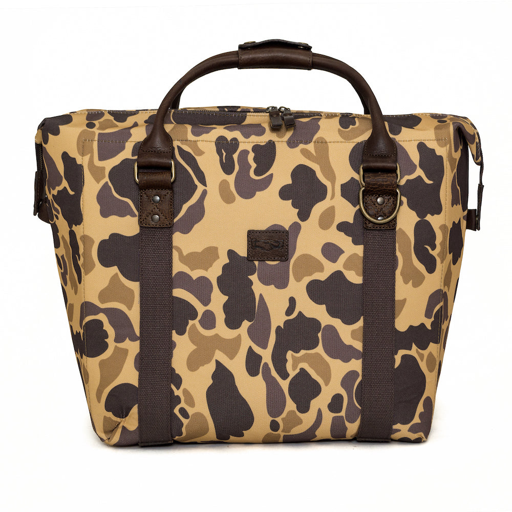 White Wing Waxed Canvas Large Cooler - 35L in by Mission Mercantile Leather Goods.
